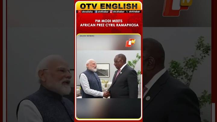 PM Modi Holds Bilateral Meeting With South African Prez Cyril Ramaphosa On Sidelines Of G