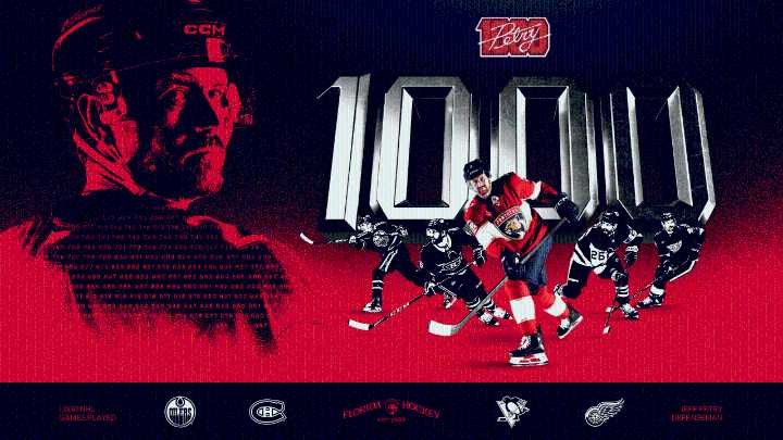 Florida Panthers Defenseman Jeff Petry Skates in 1,000th NHL Game