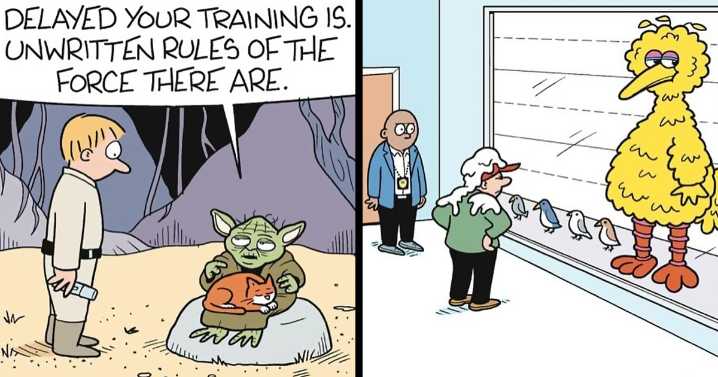 Artist Made 33 Comics Featuring Iconic Characters From Star Wars, Peanuts, Looney Tunes, and More