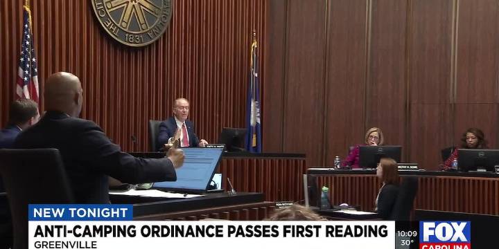 Greenville City Council considers no-camping ordinance