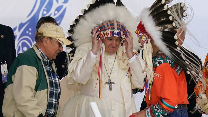 Pope returns 62 artifacts to Indigenous peoples from Canada as part of reckoning with colonial past