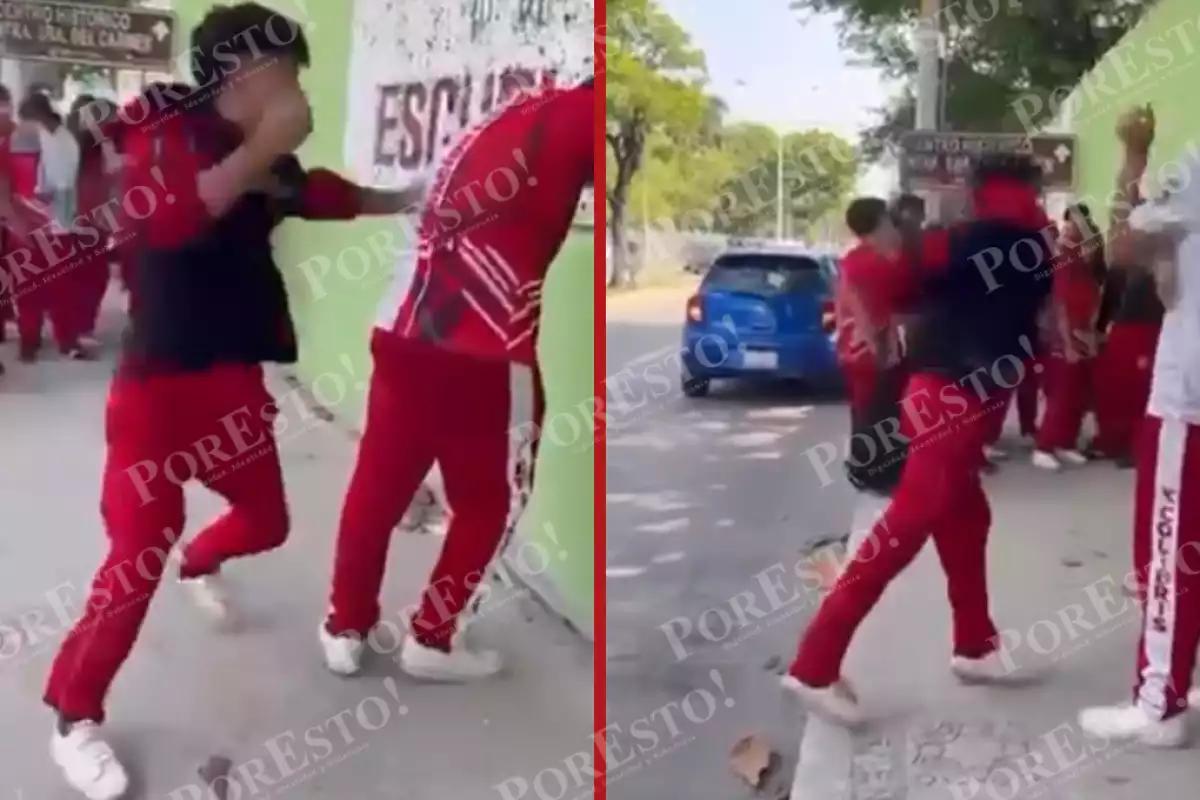 Alumno agresor de la Técnica 25 de Ciudad del Carmen es suspendido del boxeo y atendido por psicólogos; golpeó a compañero