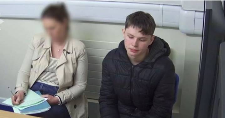 Chilling footage of police interview with teen nursery worker who raped children