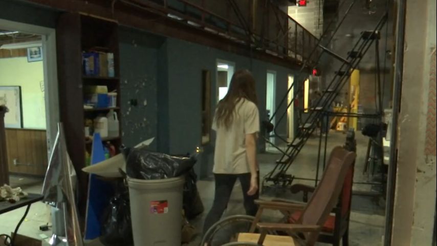 Volunteers work together to clean up soon-to-be Mid City Civic Theater
