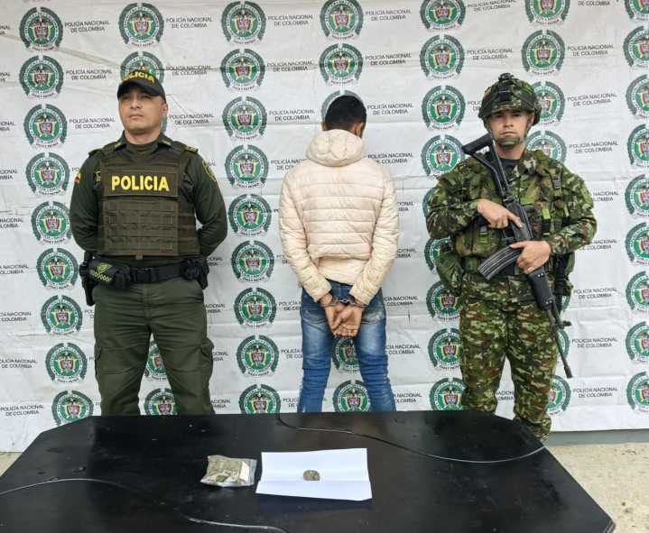 Captura en flagrancia en Páez, Boyacá