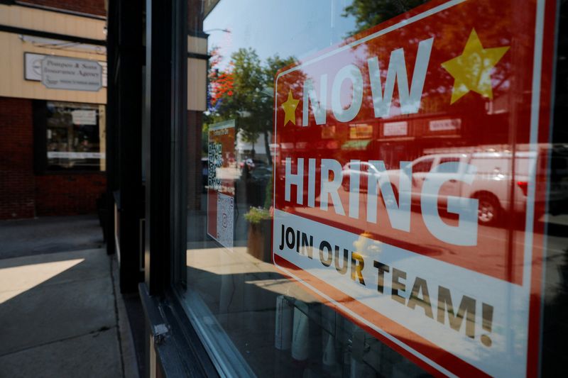 US weekly jobless claims fall; continuing claims increase