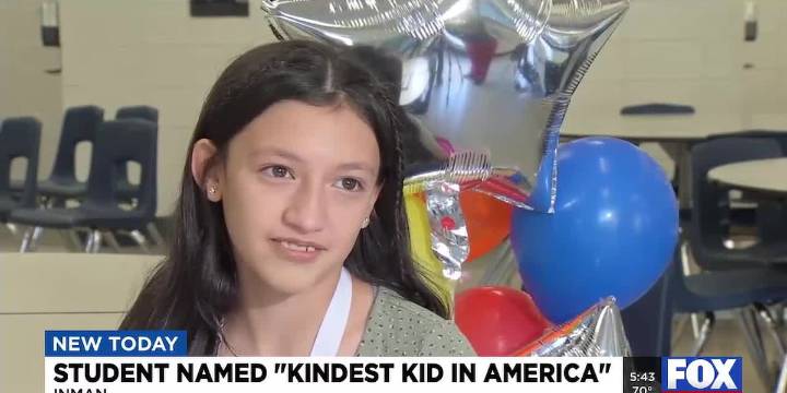 Upstate student named ‘Kindest Kid in America’