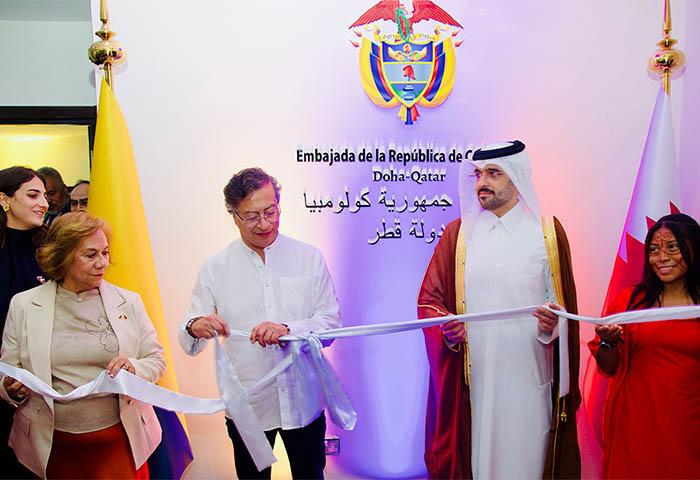 ‘Esta embajada es para tejer lazos con el mundo árabe en el arte, la ciencia y el comercio’: presidente Petro en Qatar