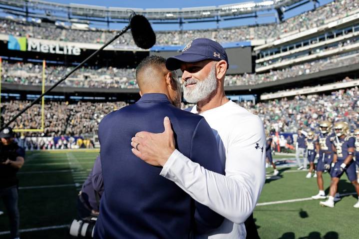 Navy-Notre Dame football question