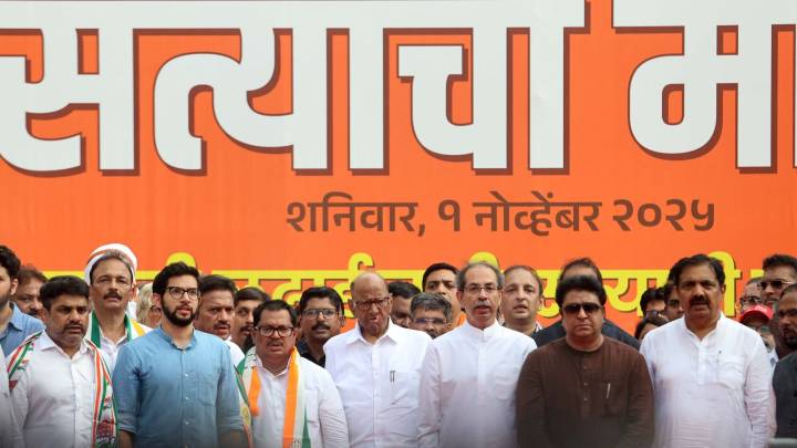 Oppn rally in Mumbai: ‘Clean up voter lists first, then hold civic polls’