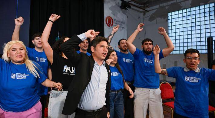 Kicillof encabezó acto de la JUP en la UNQ