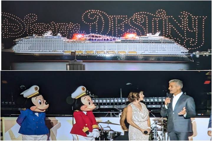 Disney Cruise Line Christens  Disney Destiny at Port Everglades