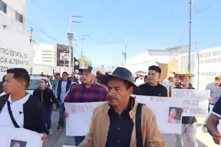 Actopan: Por este motivo, pobladores se manifestaron en los juzgados