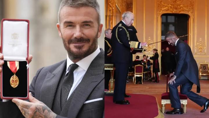 David Beckham fue oficialmente nombrado 'caballero' por el rey Carlos III