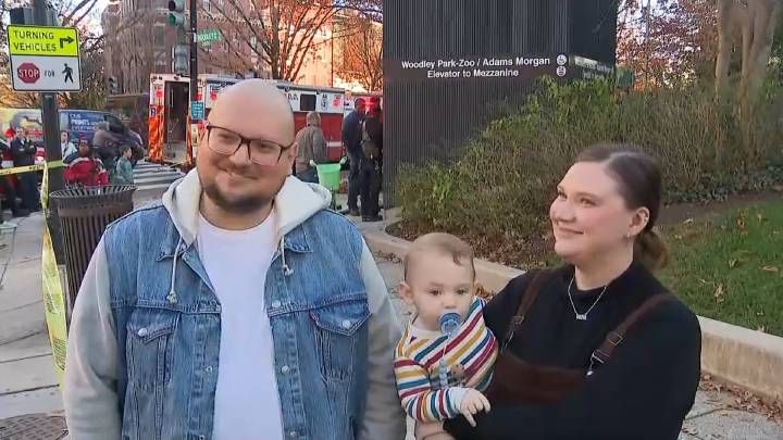 Family with 1-year-old rescued from stuck Metro elevator – NBC4 Washington