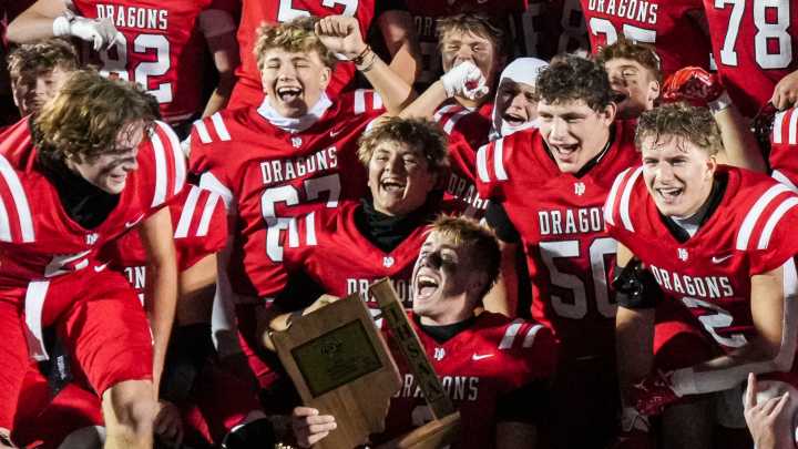 IHSAA football: New Palestine vs. Merrillville Class 5A state finals