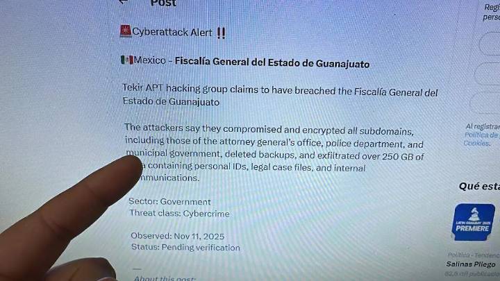Niega fiscal de Guanajuato ataques cibernéticos en sistemas internos de la FGE