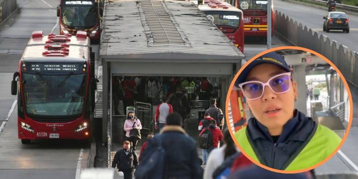 Video | Guardia de seguridad insultó a una usuaria de TransMilenio, desatando indignación: “Qué le importa esa mierda” - Infobae