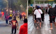 Hinchas de Flamengo y Palmeiras causan caos en calles de Lima: se agarraron a golpes previo a la final de la Copa Libertadores
