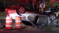 Woman crashes vehicle while evading officer on I