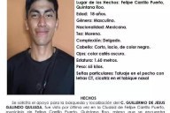Activan ficha de búsqueda de joven privado de la libertad en Felipe Carrillo Puerto