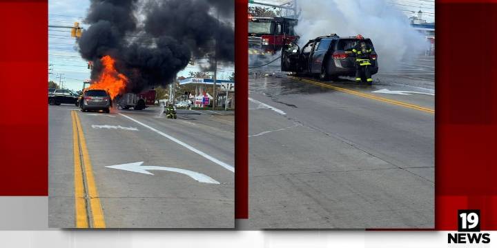 Parma Police officers help save passengers with disabilities from car fire