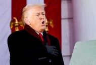 Trump caught stumbling over 'God Bless America' lyrics at Veterans Day ceremony