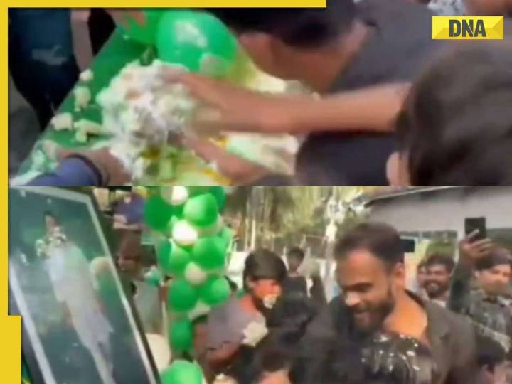 RJD leader Tejashwi Yadav's birthday turns chaotic after 36 pounds cake looted..