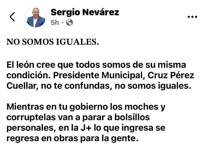 Responde Nevárez a críticas por aumento de tarifa de agua