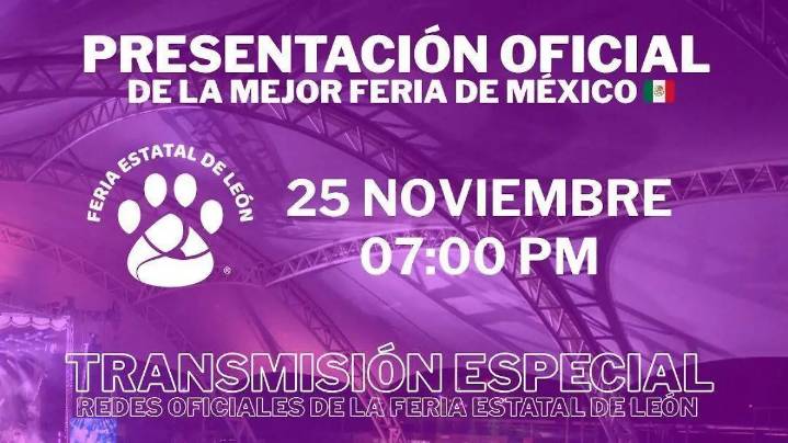 ¿Qué artistas estarán en el Foro Mazda de la Feria de León 2026? El 25 de noviembre revelan cartelera