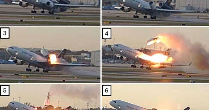 NTSB releases frame-by-frame images of engine separating during deadly UPS crash in Louisville
