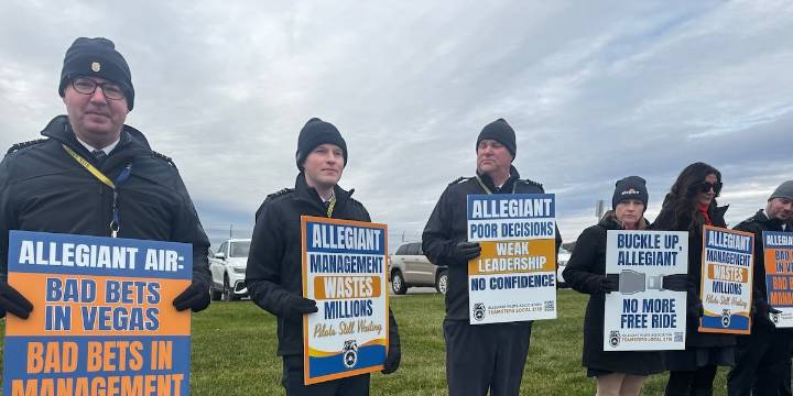 Allegiant Air pilots take part in nationwide picket