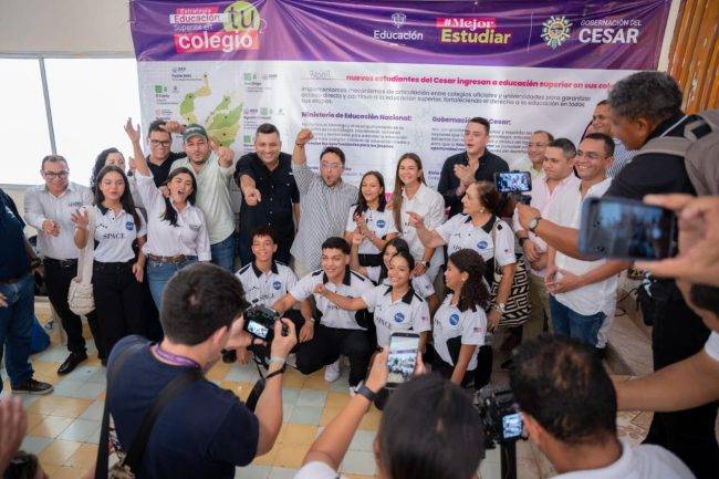 Cesar puso en marcha la estrategia ‘Educación Superior en tu Colegio’: 3.609 estudiantes accederán a formación universitaria sin salir del territorio