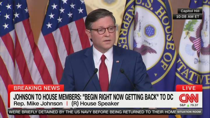 Mike Johnson Applauds Dem Senators Voting to End Our ‘Long National Nightmare’