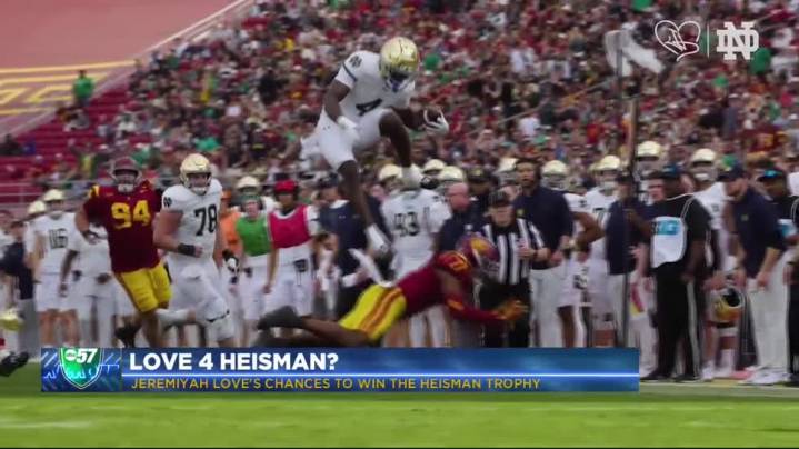 Jeremyiah Love's chances to win the Heisman trophy