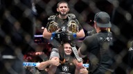 Makhachev claims 170-pound title at UFC 322, equals record with 16th straight win