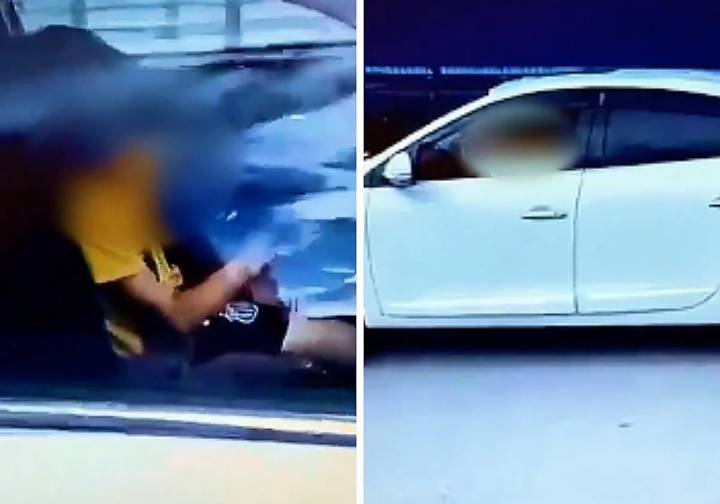 Graba a su hijo de 10 años al volante de un coche en Irun y sube después el vídeo a redes sociales