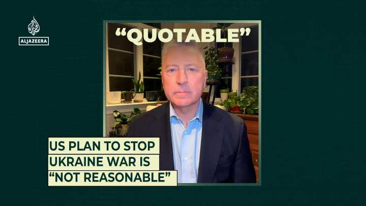 US plan to stop Ukraine war is “not reasonable”