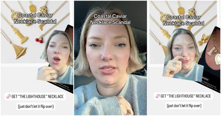 The Coastal Caviar Necklace Controversy Stems From a Lighthouse Charm That Looks Inappropriate