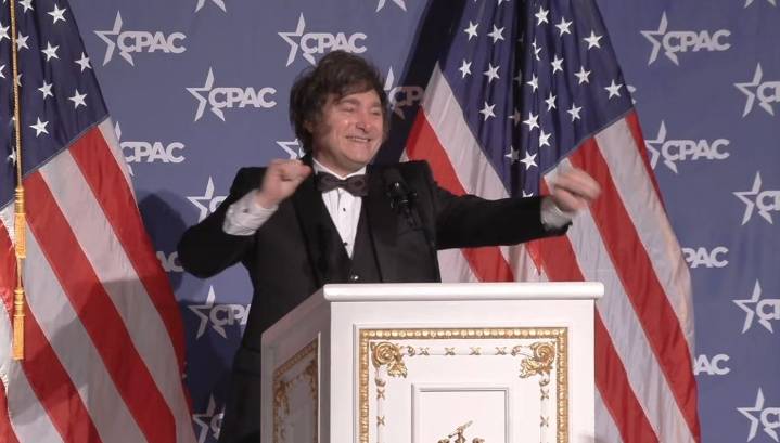 Milei defiende el capitalismo como “la verdadera justicia del mundo”