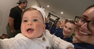 Sydney family reunited with emergency workers who helped deliver their baby
