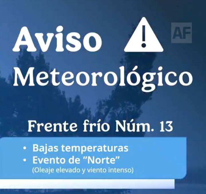 Gobierno de México llama a extremar precauciones por lluvias y descenso de temperatura este fin de semana