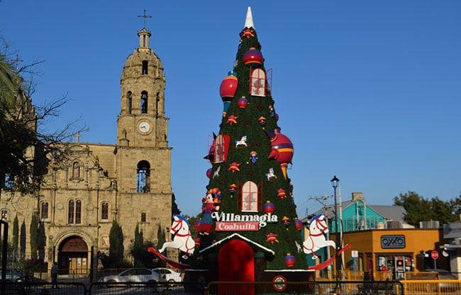 Encenderá Manolo este domingo pino navideño monumental en Múzquiz