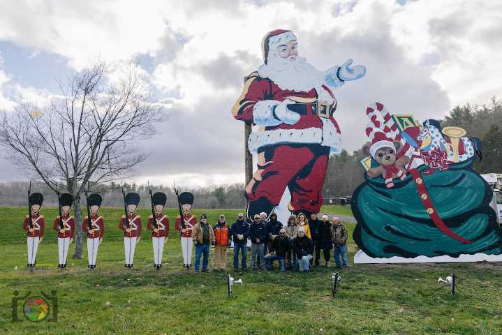 You better watch out! A 37-foot Santa just came to this Pa. town