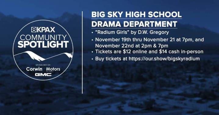 Community Spotlight: Radium Girls performances at Big Sky High School theater