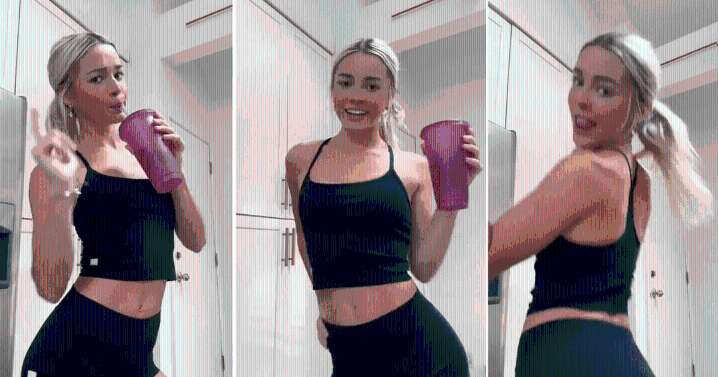 Livvy Dunne Flexes Toned Abs in Workout Fit Video