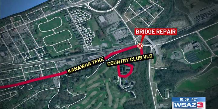 Traffic Alert | Part of Kanawha Turnpike closed for repairs
