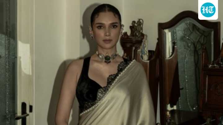 Aditi Rao Hydari is pure elegance in saree; husband Siddharth swoons over look