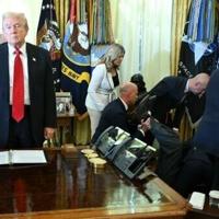 Trump event paused in Oval Office when guest faints