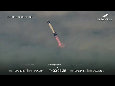 Bezos' Blue Origin Successfully Lands Booster After Rocket Launch